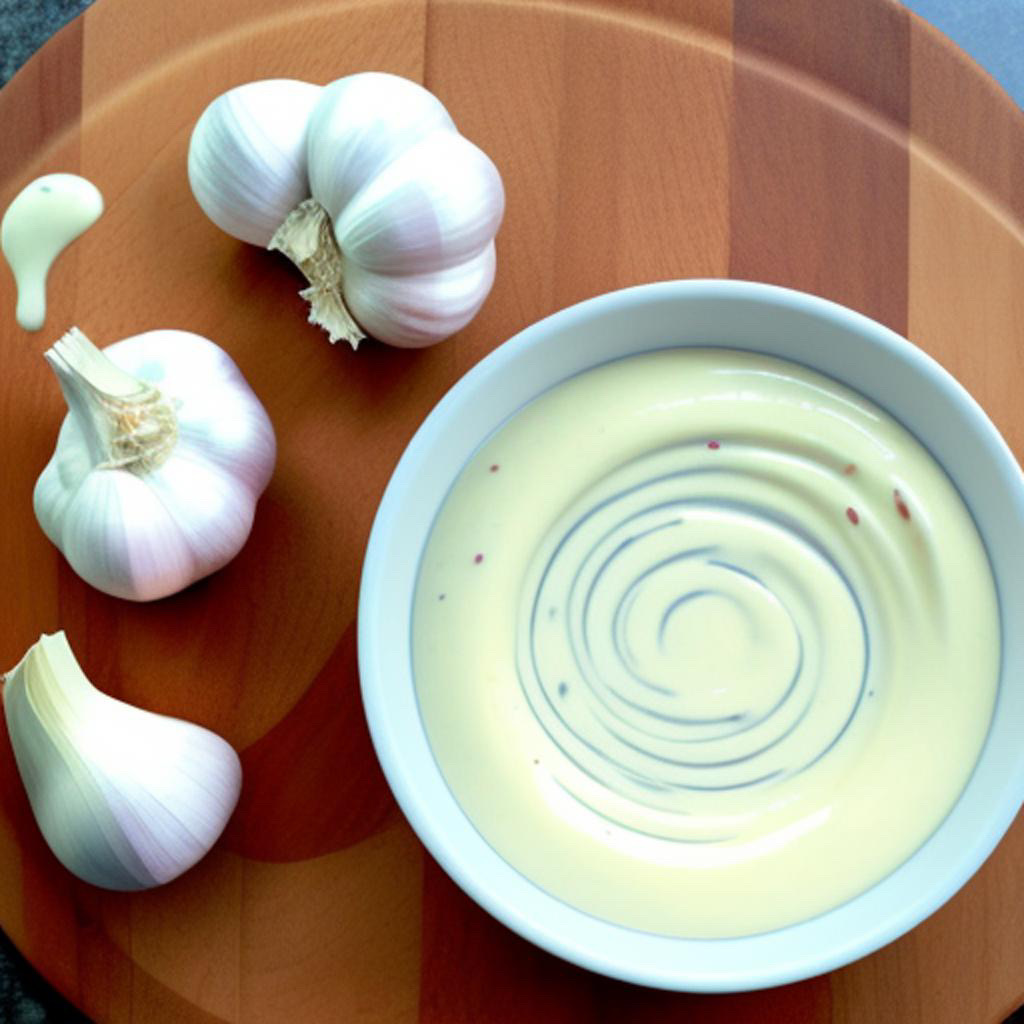 Eenvoudig recept voor lekkere knoflooksaus . Aïoli met Griekse Yoghurt